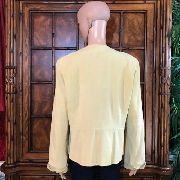 Jones New York Buttercream Genuine Suede Jacket - Picture 2 of 14